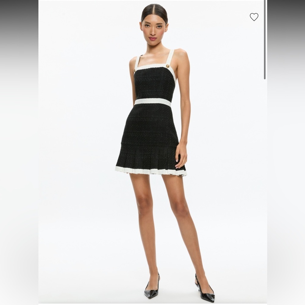 Alice + Olivia Clarine Tweed Mini Dress